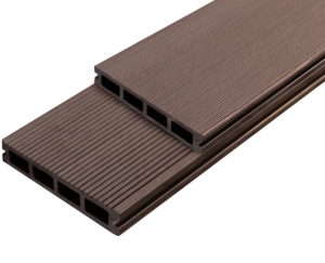 Доска террасная из ДПК Outdoor вельвет/брашированная Тёмно-коричневый